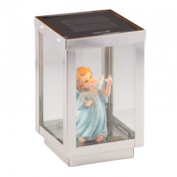 Solarna sveča Vestina Levana 1000 dni - moder angelček